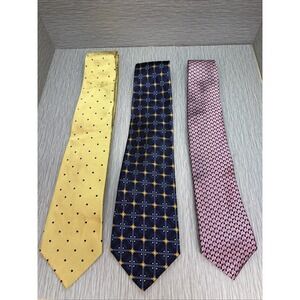 Hickey Freeman Robert Talbott Brooks Brothers Silk Ties Lot of 3